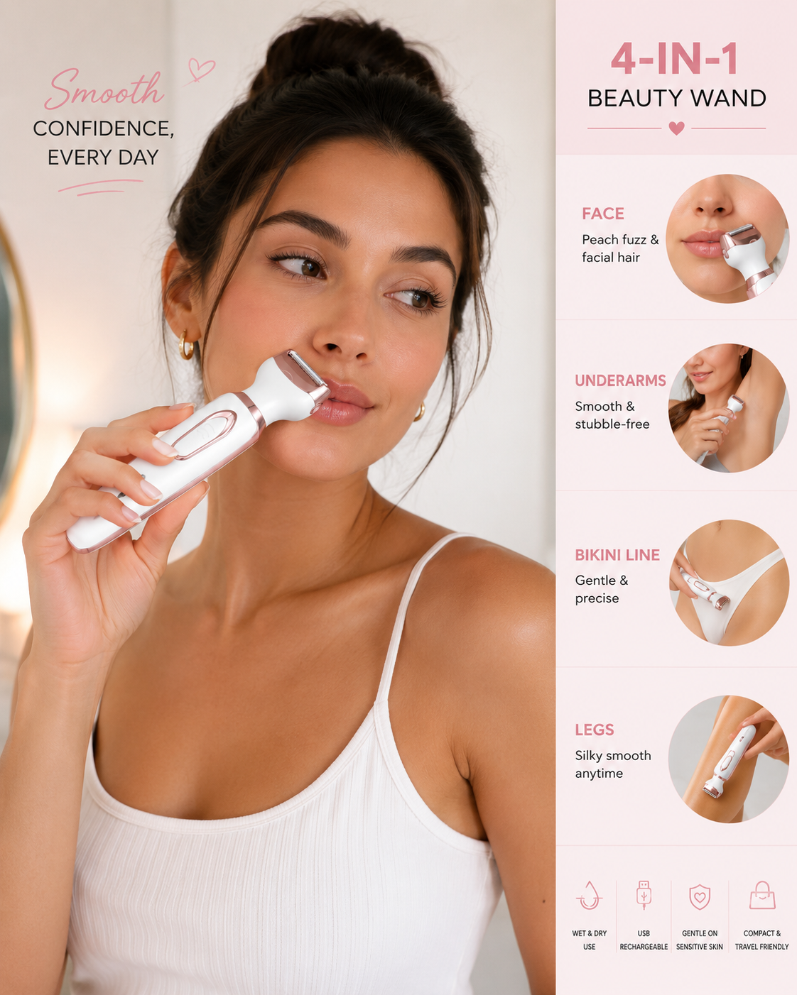 Mama Luxe Smooth™ 4-in-1 Beauty Wand