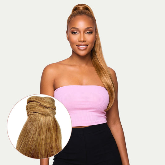 Honey Blonde 100% Human Hair Ponytail Extension
