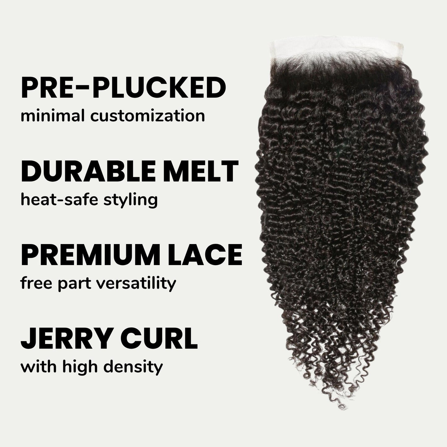 Jerry Curl 6x6 HD Lace Human Hair Closure