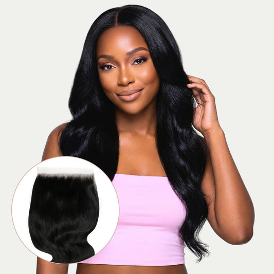 Jet Black Body Wave 6x6 HD Lace Human Hair Closure