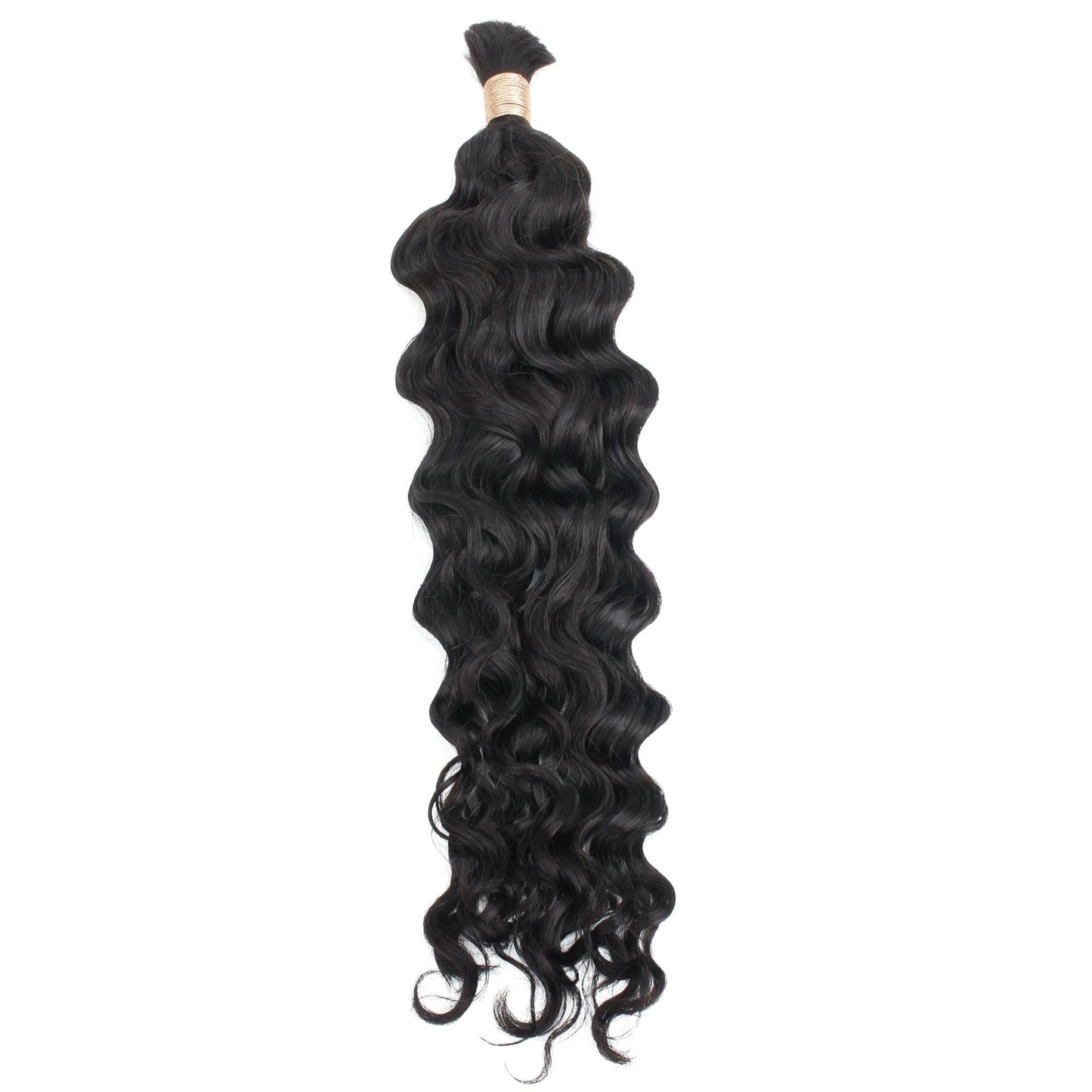 Beach Wave Bulk 100% Human Braiding Hair